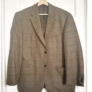 Gian Franco Ruffini Italy Men’s Brown Tweed Jacket  Sz 40